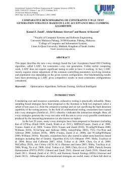 15 COMPARATIVE BENCHMARKING OF - ijsecs