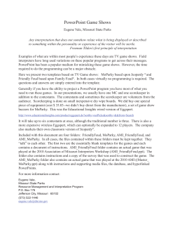 PowerPoint Game Shows - The Association of Missouri Interpreters