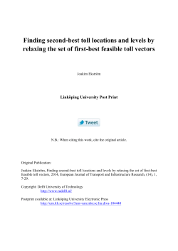 Finding second-best toll locations and levels by
