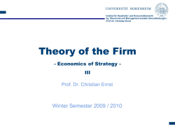 Theory of the Firm
