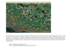 Practice Boundary Changes - Monifieth Medical Practice