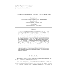 Skorohod Representation Theorem via Disintegrations