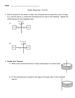 Name: Angular Momentum &ndash; Practice 1. Find the location of the