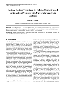 Fibonacci search technique, Unconstrained optimization, Response