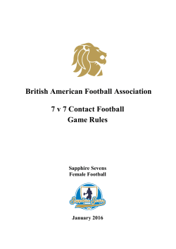 Sapphire 7‑on‑7 2016 - British American Football Referees