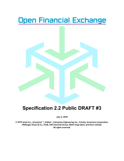 OFX 2.2 Specification - Open Financial Exchange