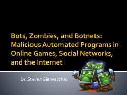 Bots, Zombies, and Botnets