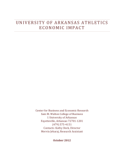 Economic Impact of University of Arkansas Athletics