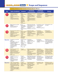 3 Scope and Sequence