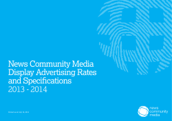 News Community Media Display Advertising Rates