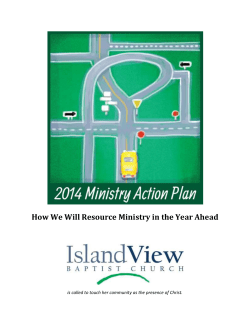 2014 Ministry Action Plan (Budget)
