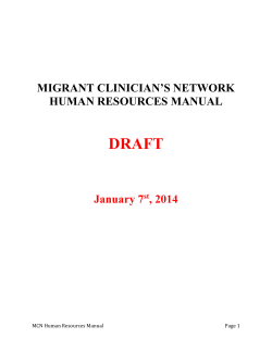 Introduction - Migrant Clinicians Network