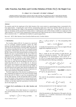Adler Function, Sum Rules and Crewther Relation of Order O(&alpha; ): the