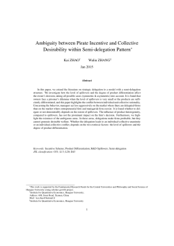 Ambiguity between Pirate Incentive and Collective Desirability within