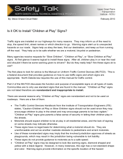 "Children at Play" Signs?