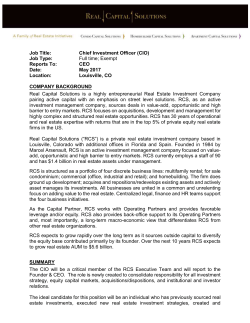 Full Job Description - Real Capital Solutions