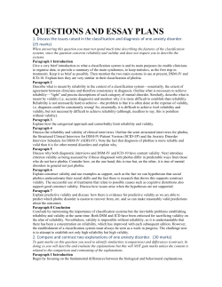 questions and essay plans