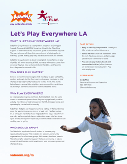Let`s Play Everywhere LA
