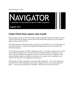 Cedar Point show opens next month