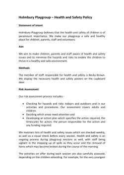 Health and Safety Policy