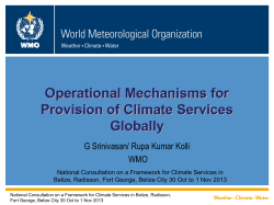 The Global Framework for Climate Services