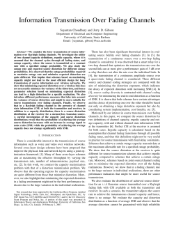 Information Transmission Over Fading Channels