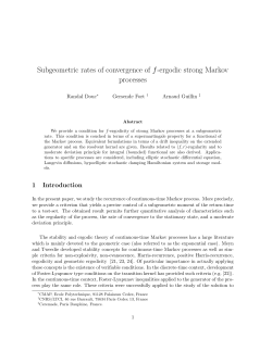 Subgeometric rates of convergence of f