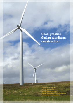 Good Practice During Windfarm Construction