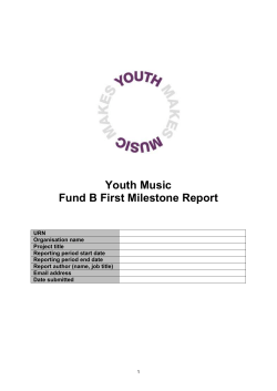 the Fund B First Milestone Narrative Report and