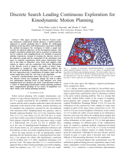 Discrete Search Leading Continuous Exploration for Kinodynamic