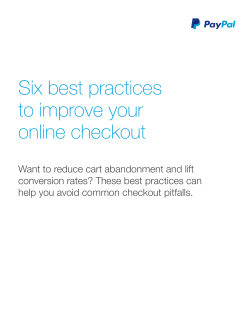 Six best practices to improve your online checkout