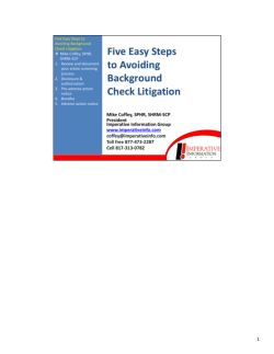 5 Easy Steps to Avoiding Background Check Litigation