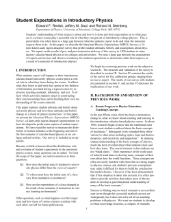 Student Expectations in Introductory Physics