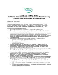 Combustible Dust Hazards in Wood Processing Facilities