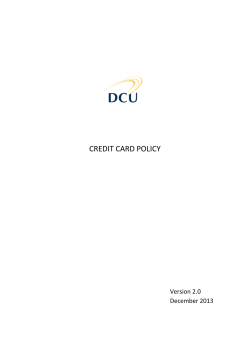 credit card policy