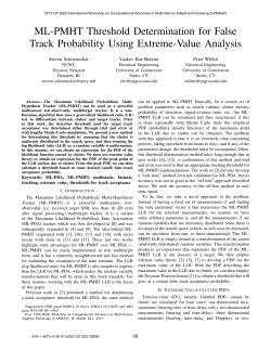 ML-PMHT Threshold Determination for False Track Probability