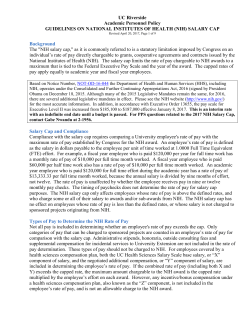 NIH salary cap - UCR Academic Personnel