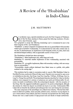 A Review of the `Hoabinhian` in Indo-China