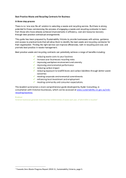 224KB Best Practice Waste and Recycling Contracts for Business