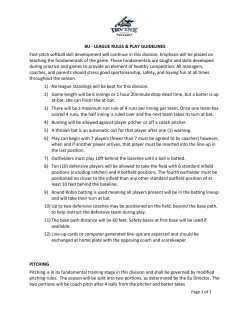 8u Game Rules Updated 2017