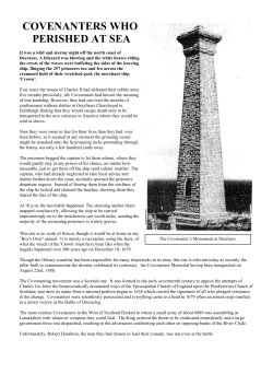 COVENANTERS WHO PERISHED AT SEA