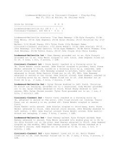 Lindenwood-Belleville vs Cincinnati-Clermont - Play-by