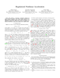 Regularized Nonlinear Acceleration