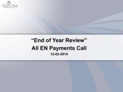 Payment Request Form - Your Ticket to Work