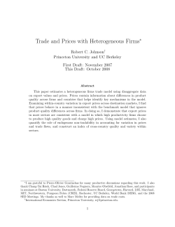Trade and Prices with Heterogeneous Firms