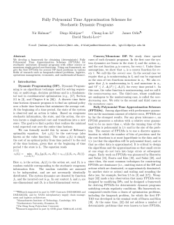 Fully Polynomial Time Approximation Schemes for Stochastic