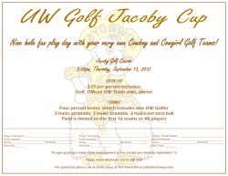 Nine hole fun play day with your very own Cowboy and Cowgirl Golf