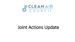 Joint Actions Update - Clean Air Partnership