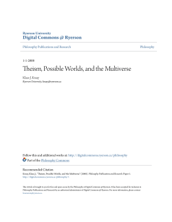 Theism, Possible Worlds, and the Multiverse