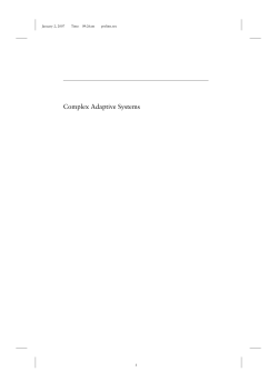Complex Adaptive Systems